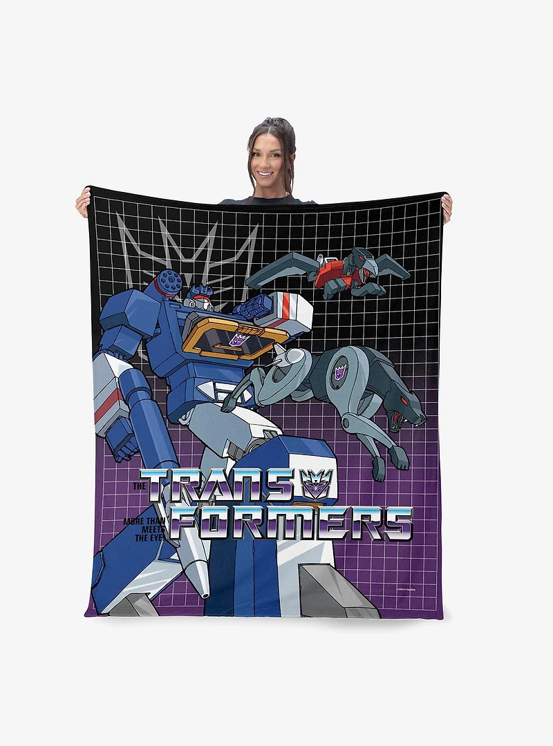 Transformers G1 Grid Soundwave 40x50" Silk Touch Throw Blanket