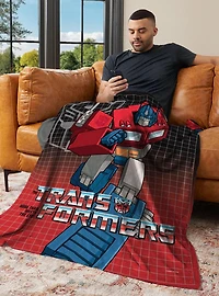 Transformers G1 Grid Optimus Prime 40x50" Silk Touch Throw Blanket
