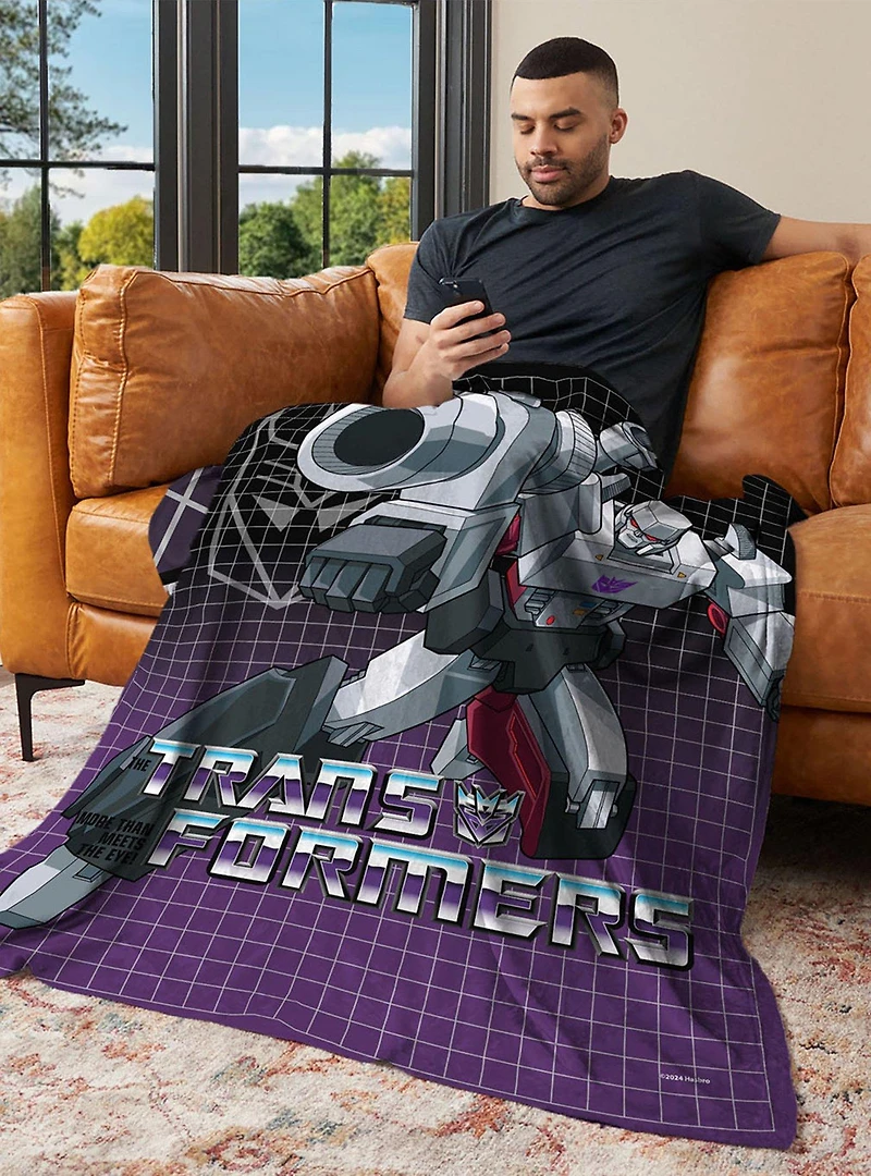 Transformers G1 Grid Megatron 40x50" Silk Touch Throw Blanket