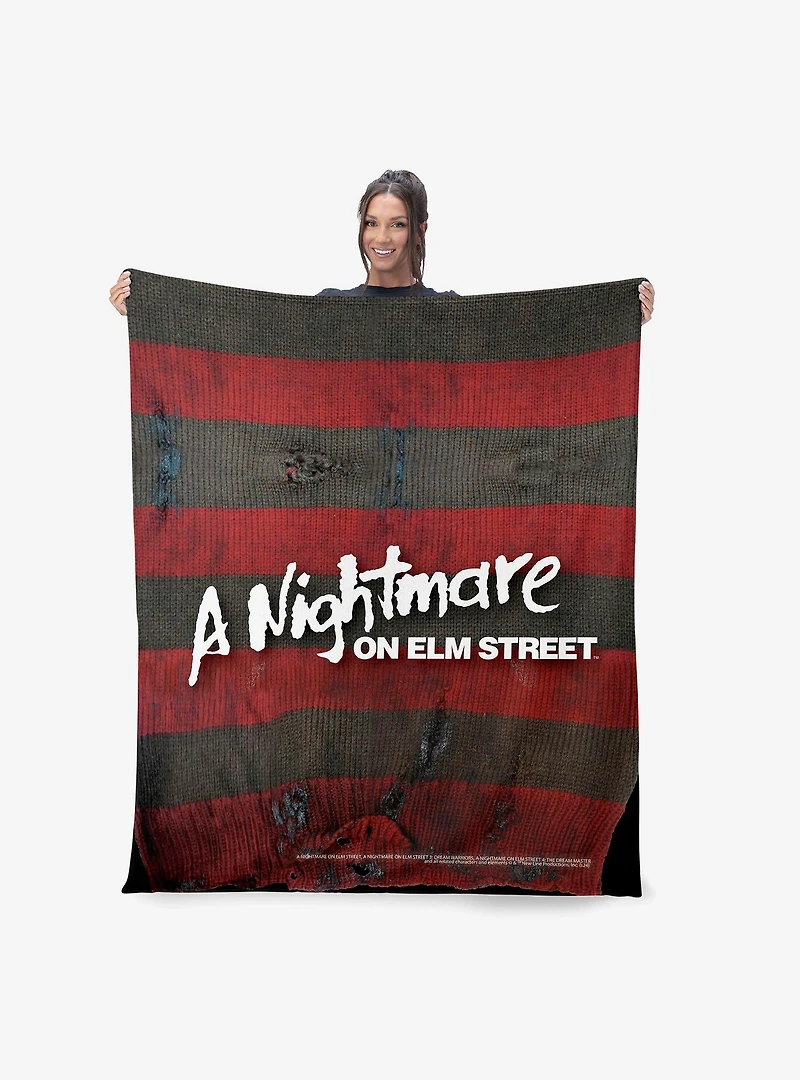 A Nightmare On Elm Street Sweater 40x50" Silk Touch Throw Blanket
