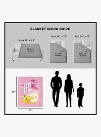 Mighty Morphin Power Rangers Pink and Yellow 50x60" Silk Touch Throw Blanket