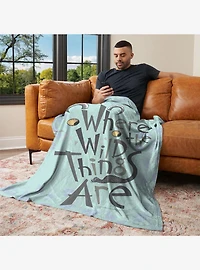 Where The Wild Things Are In The Leaves 50x60" Silk Touch Throw Blanket