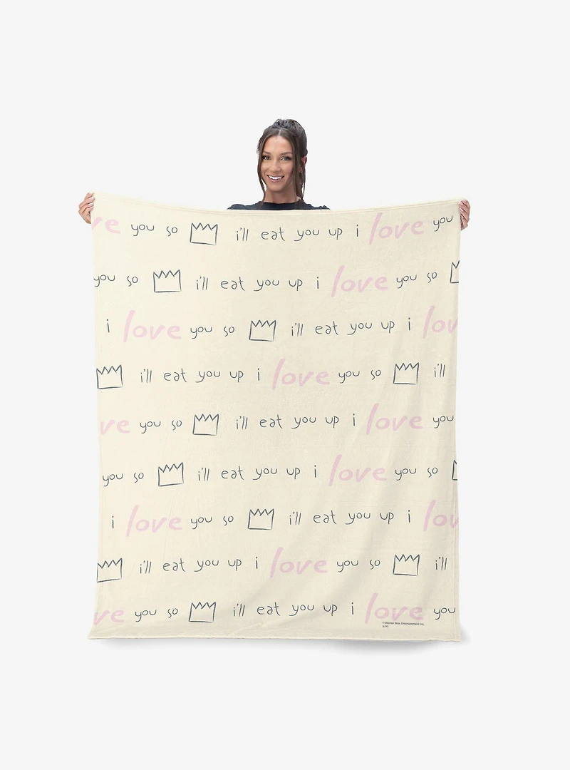 Where The Wild Things Are We'll Eat You Up 50x60" Silk Touch Throw Blanket