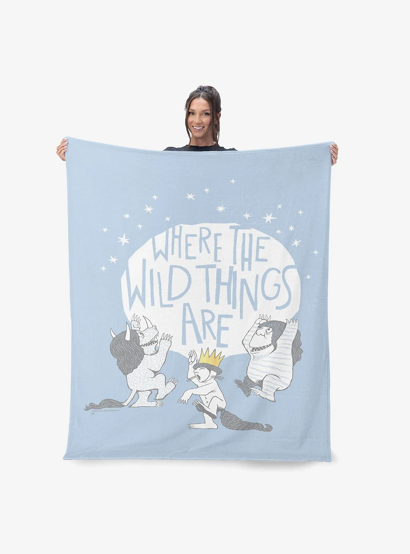 Where The Wild Things Are Wild Things 50x60" Silk Touch Throw Blanket
