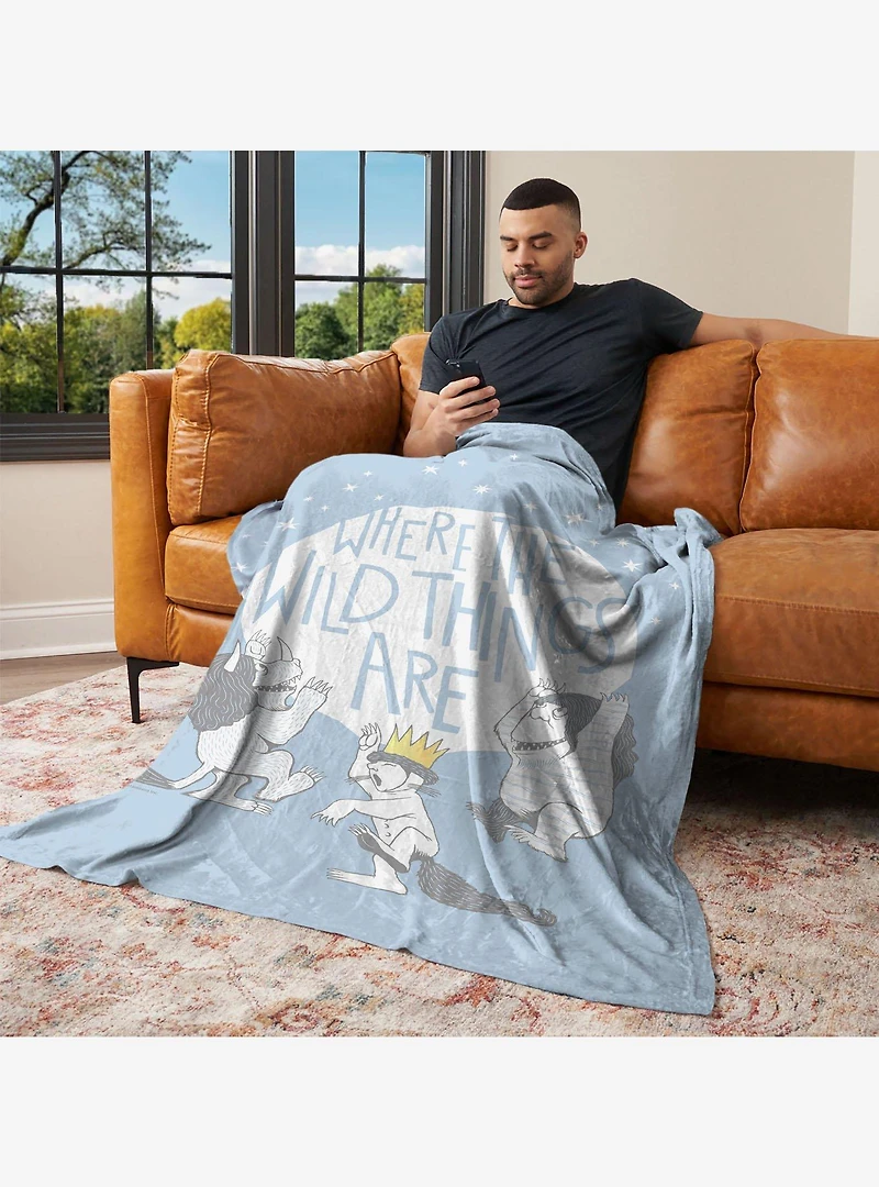Where The Wild Things Are Wild Things 50x60" Silk Touch Throw Blanket