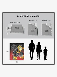 Transformers G1 Grid Bumblebee 50x60" Silk Touch Throw Blanket