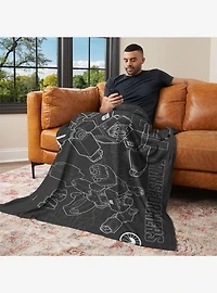 Transformers G1 Optimus Prime and Megatron 50x60" Silk Touch Throw Blanket