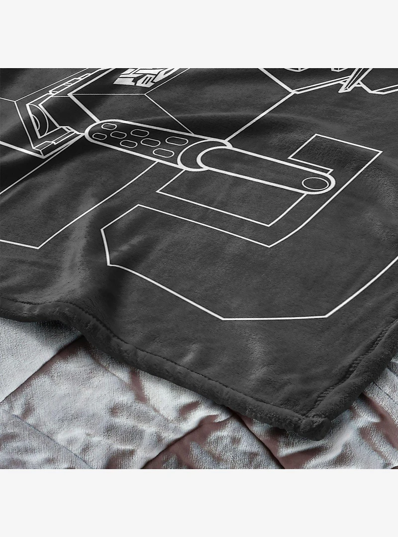 Transformers G1 Optimus Prime and Megatron 50x60" Silk Touch Throw Blanket