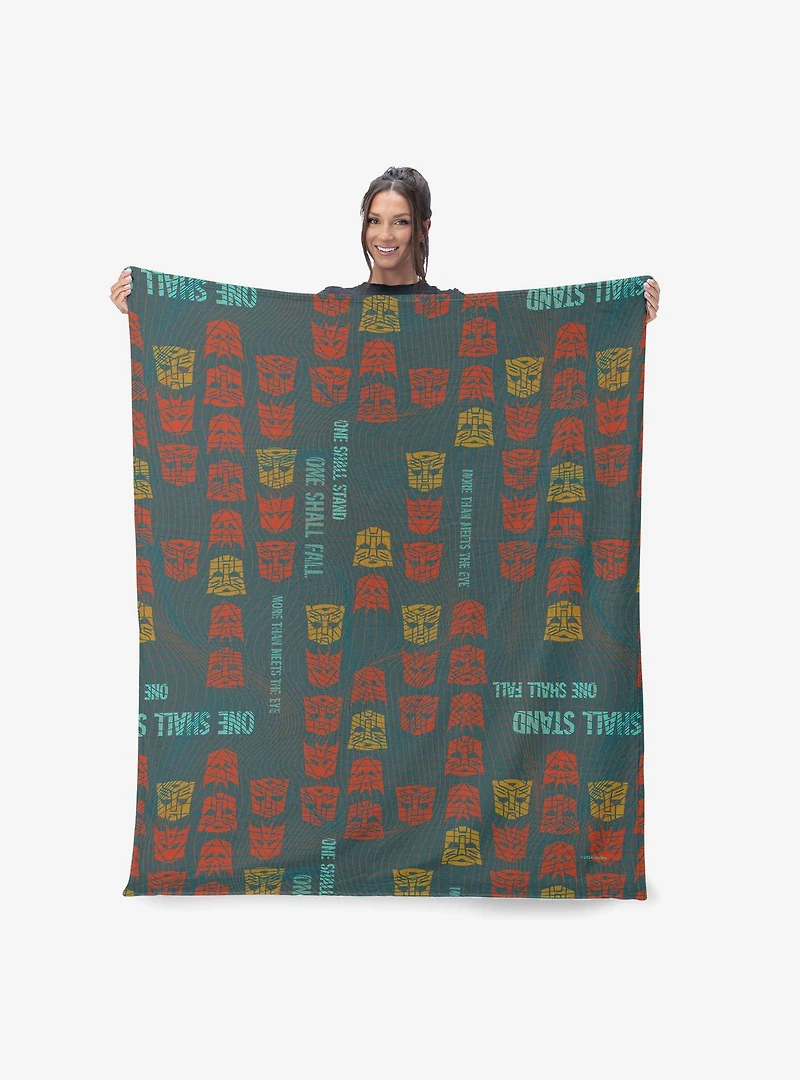Transformers One Shall Stand One Shall Fall 50x60" Silk Touch Throw Blanket