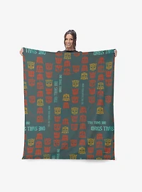Transformers One Shall Stand One Shall Fall 50x60" Silk Touch Throw Blanket