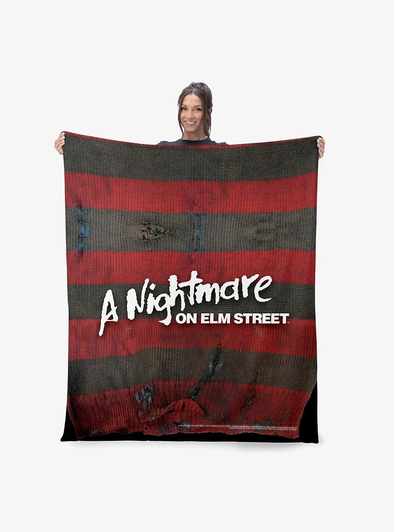 A Nightmare On Elm Street Sweater 50x60" Silk Touch Throw Blanket