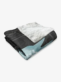 DC Comics Joker's Embrace Silk Touch Sherpa Throw Blanket