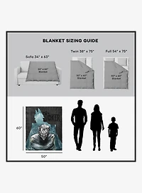 DC Comics Joker's Embrace Silk Touch Sherpa Throw Blanket
