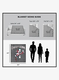 DC Comics Joker Tango Silk Touch Sherpa Throw Blanket