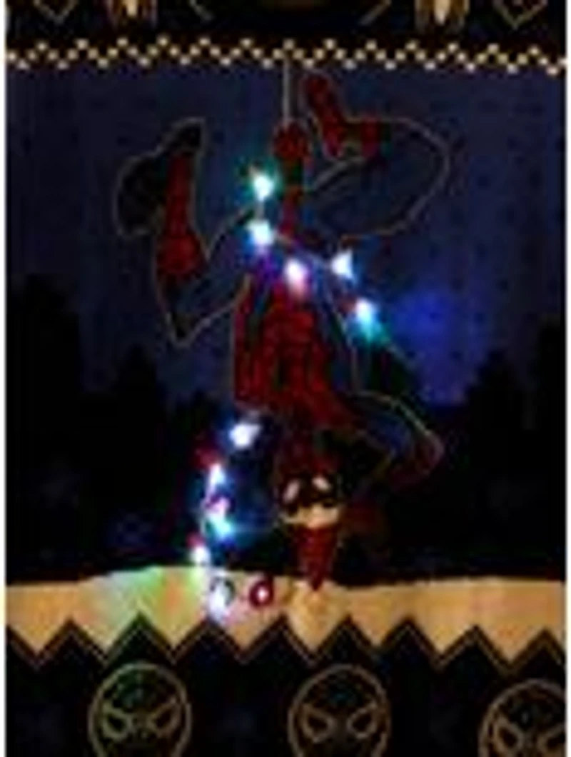 Marvel Spider-Man Light-Up Holiday Sweater - BoxLunch Exclusive