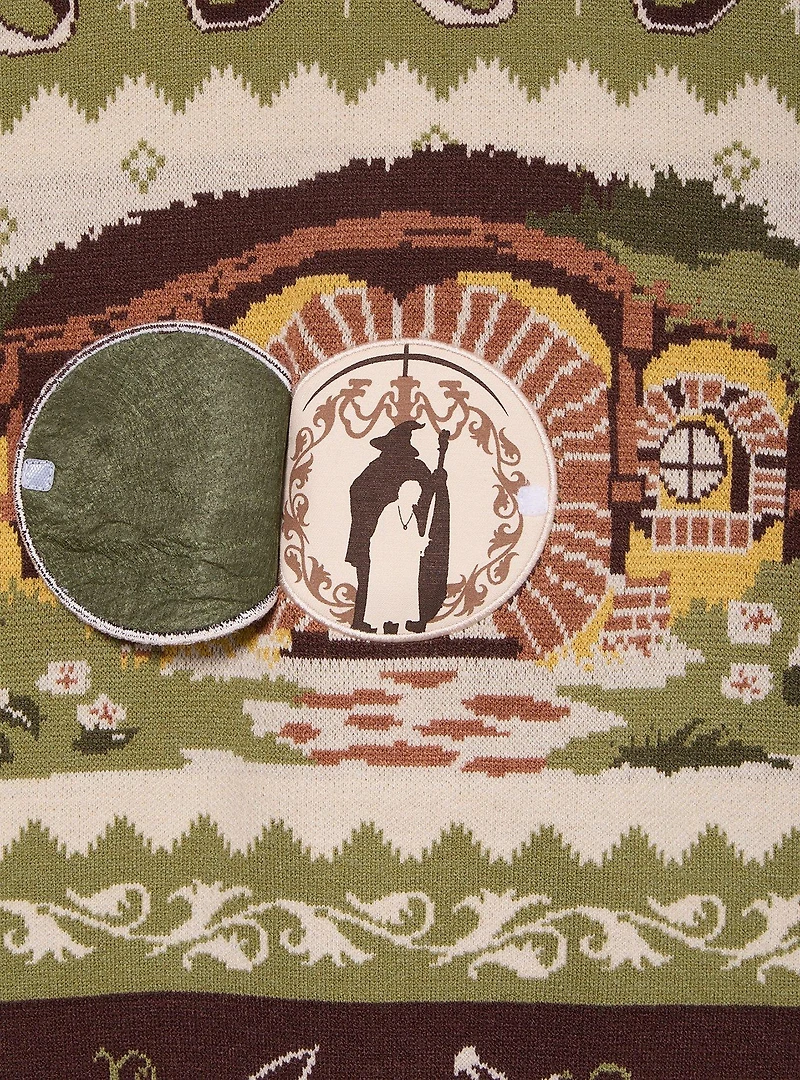 the Lord of Rings Shire Hobbit Home Holiday Sweater — BoxLunch Exclusive