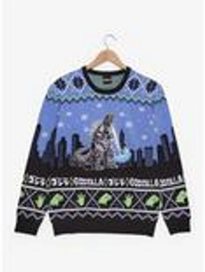 Godzilla City Scene Holiday Sweater - BoxLunch Exclusive
