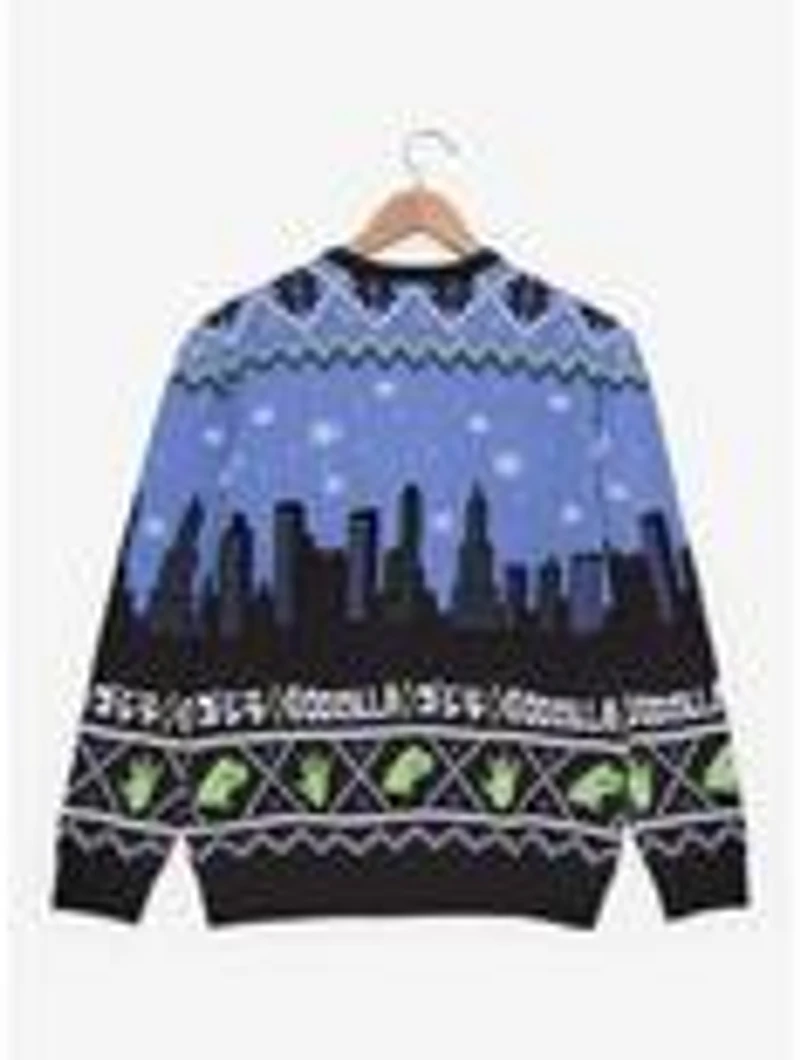 Godzilla City Scene Holiday Sweater - BoxLunch Exclusive