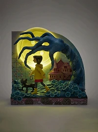 Enesco Coraline Heartwood Creek Coraline & Claw Tree (Jim Shore) Light-Up Figure