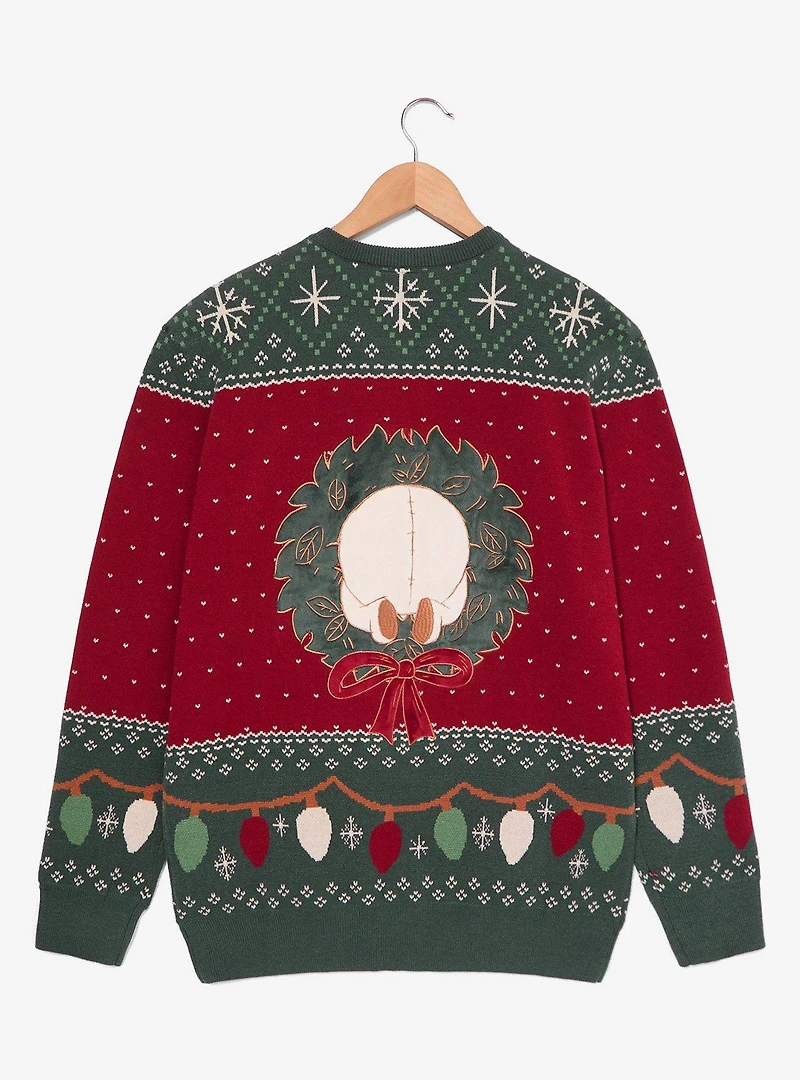 Disney Winnie the Pooh Wreath Bear Holiday Sweater — BoxLunch Exclusive