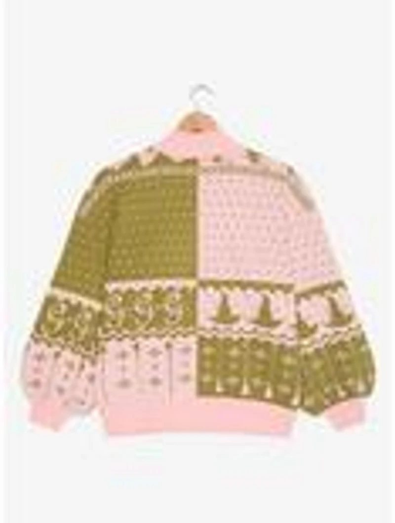 Wicked Glinda & Elphaba Silhouette Women's Plus Holiday Sweater — BoxLunch Exclusive