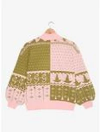 Wicked Glinda & Elphaba Silhouette Women's Plus Holiday Sweater — BoxLunch Exclusive