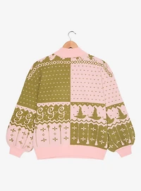 Wicked Glinda & Elphaba Silhouette Women's Plus Holiday Sweater — BoxLunch Exclusive