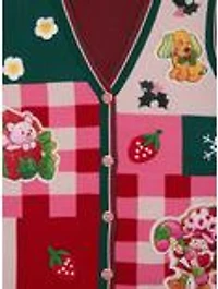 Strawberry Shortcake Holiday Patchwork Women's Sweater Vest - BoxLunch Exclusive