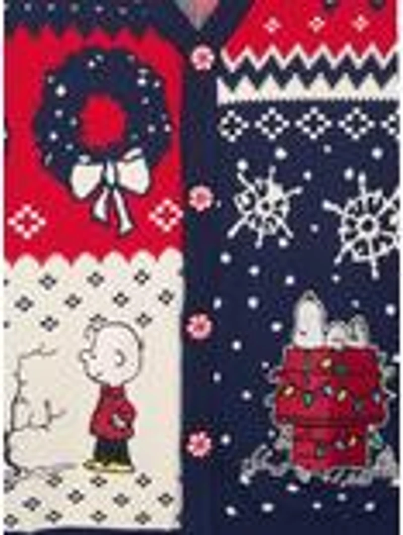 Peanuts Holiday Icons Patchwork Sweater Vest - BoxLunch Exclusive