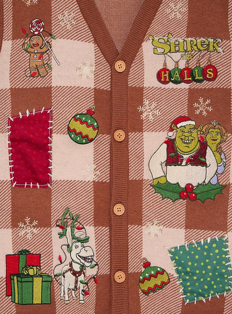 DreamWorks Shrek Plaid Holiday Sweater Vest - BoxLunch Exclusive