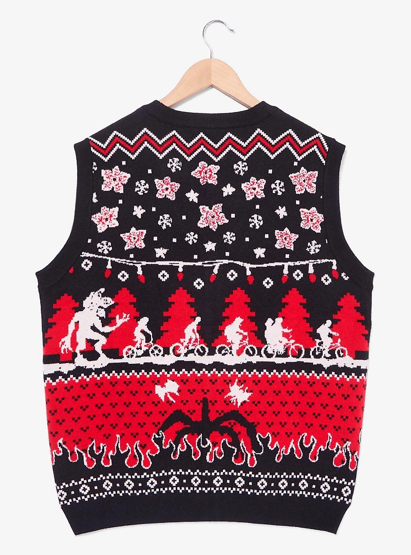 Stranger Things Holiday Icons Sweater Vest - BoxLunch Exclusive