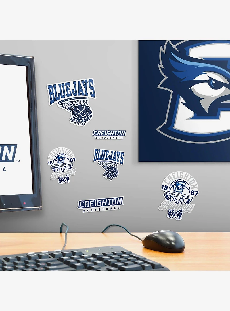 Creighton Bluejays Basketball Fan 100Ct Sticker Pack