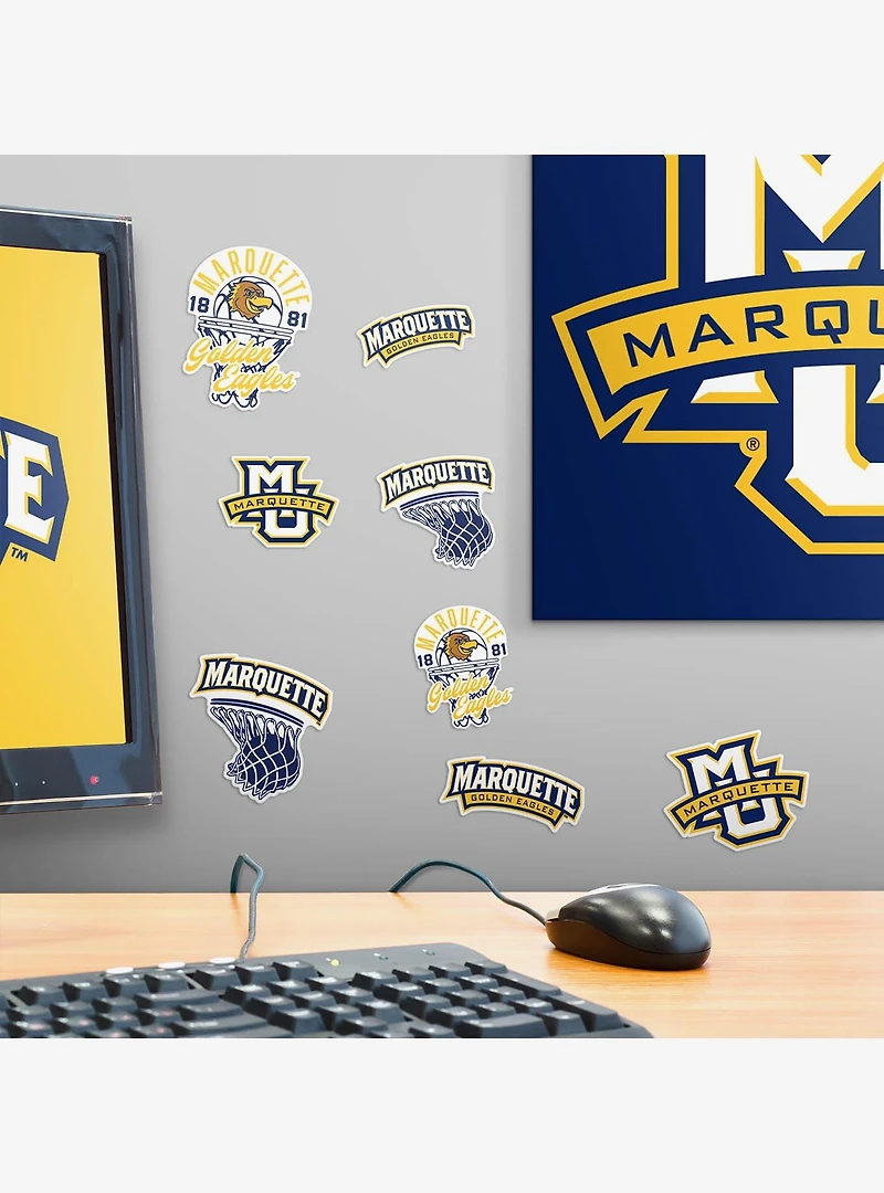 Marquette Golden Eagles Basketball 100Ct Sticker Pack