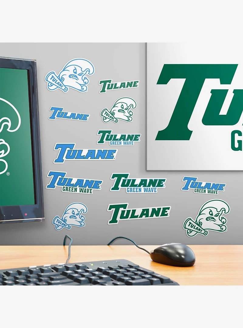 Tulane Green Wave 100Ct Sticker Pack