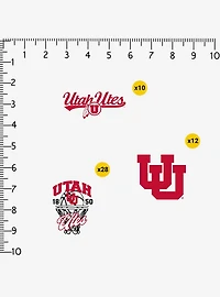 Utah Utes Basketball 100Ct Sticker Pack