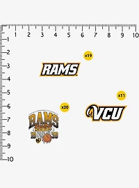 VCU Rams Basketball 100Ct Sticker Pack