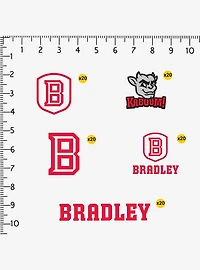 Bradley University 100Ct Sticker Pack