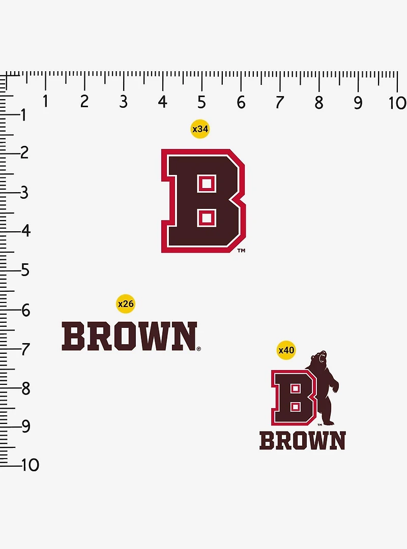 Brown University 100Ct Sticker Pack