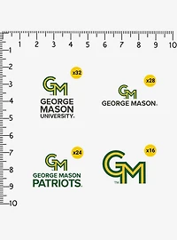George Mason University Patriots 100Ct Sticker Pack