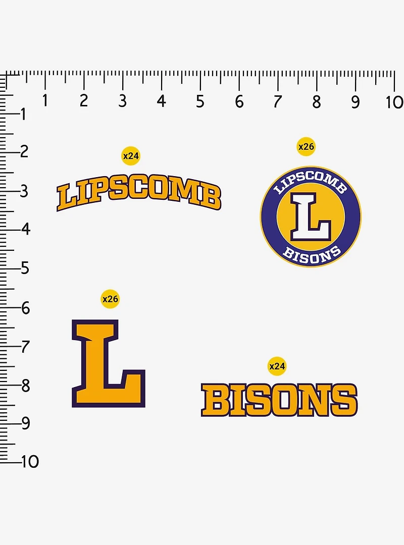 Lipscomb University Bisons 100Ct Sticker Pack