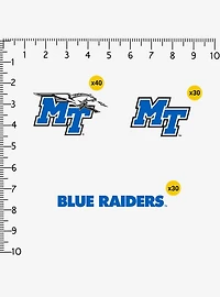 Middle Tennessee Blue Raiders State University 100Ct Sticker Pack