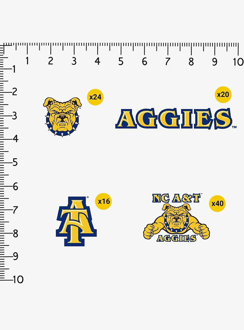North Carolina A&T State University 100Ct Sticker Pack