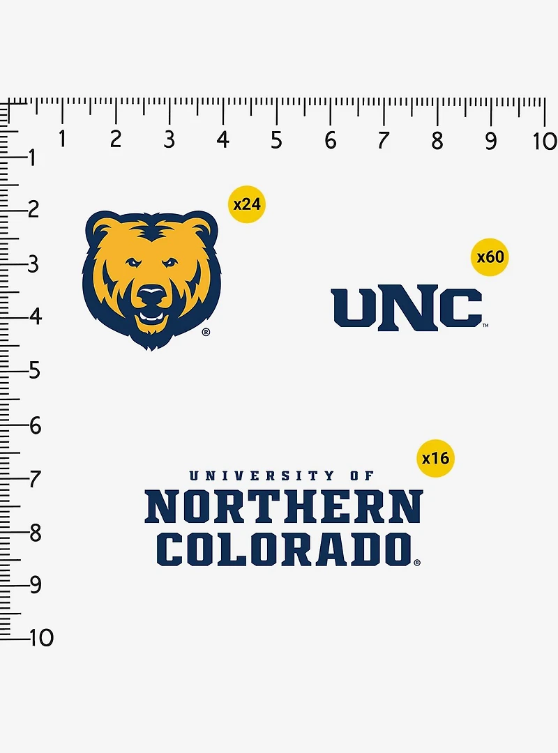 University Of Northern Colorado 100Ct Sticker Pack