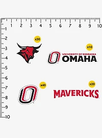 University Of Nebraska At Omaha Mavericks 100Ct Sticker Pack
