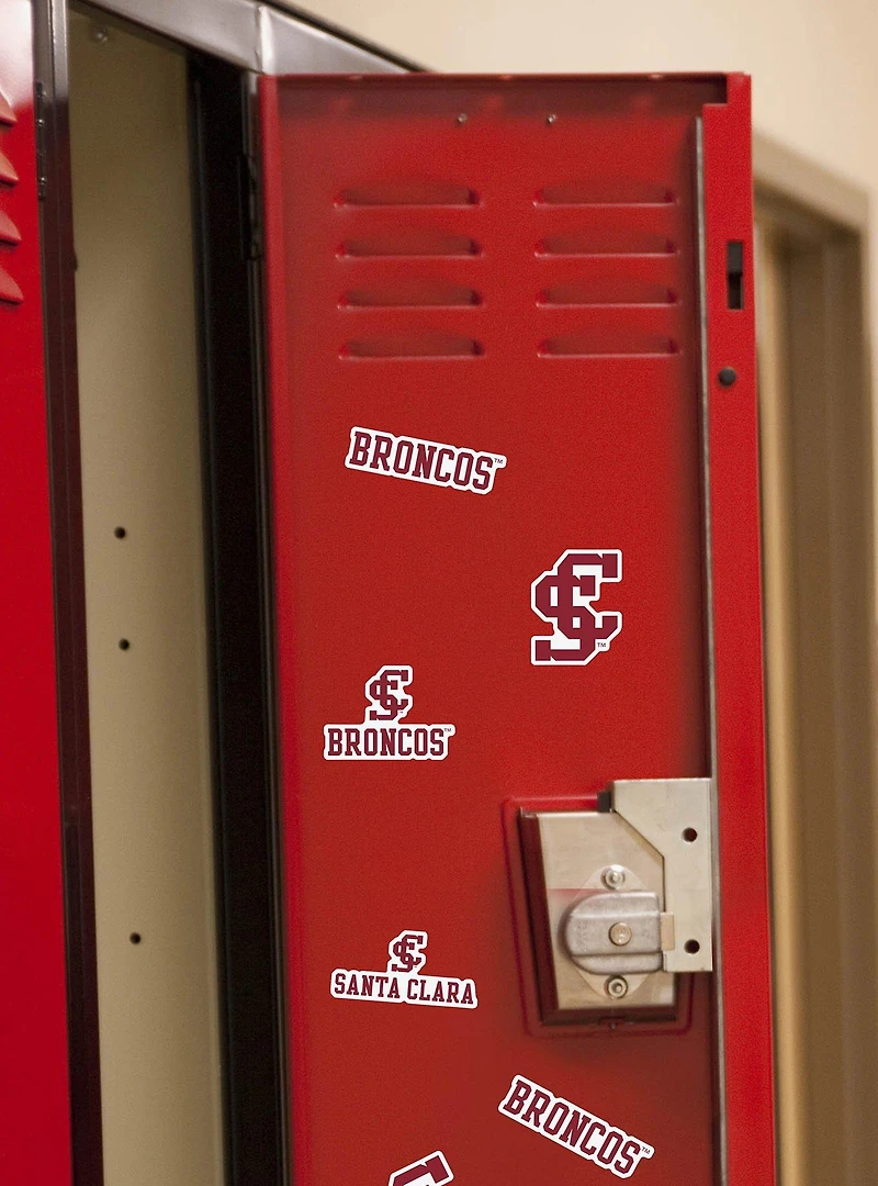 Santa Clara University Broncos 100Ct Sticker Pack