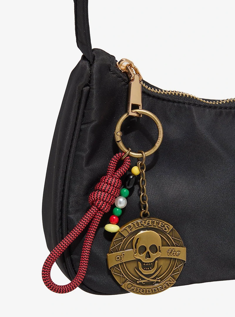 Loungefly Disney The Pirates of the Caribbean Medallion Multi-Charm Keychain