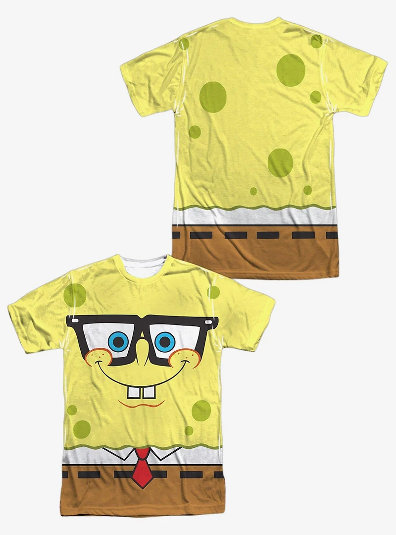 SpongeBob SquarePants Nerd Face Sublimated T-Shirt