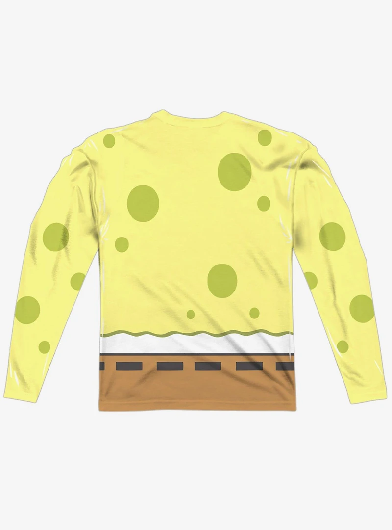 SpongeBob SquarePants Angry Face Long Sleeve Sublimated T-Shirt