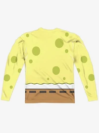 SpongeBob SquarePants Goofy Face Long Sleeve Sublimated T-Shirt