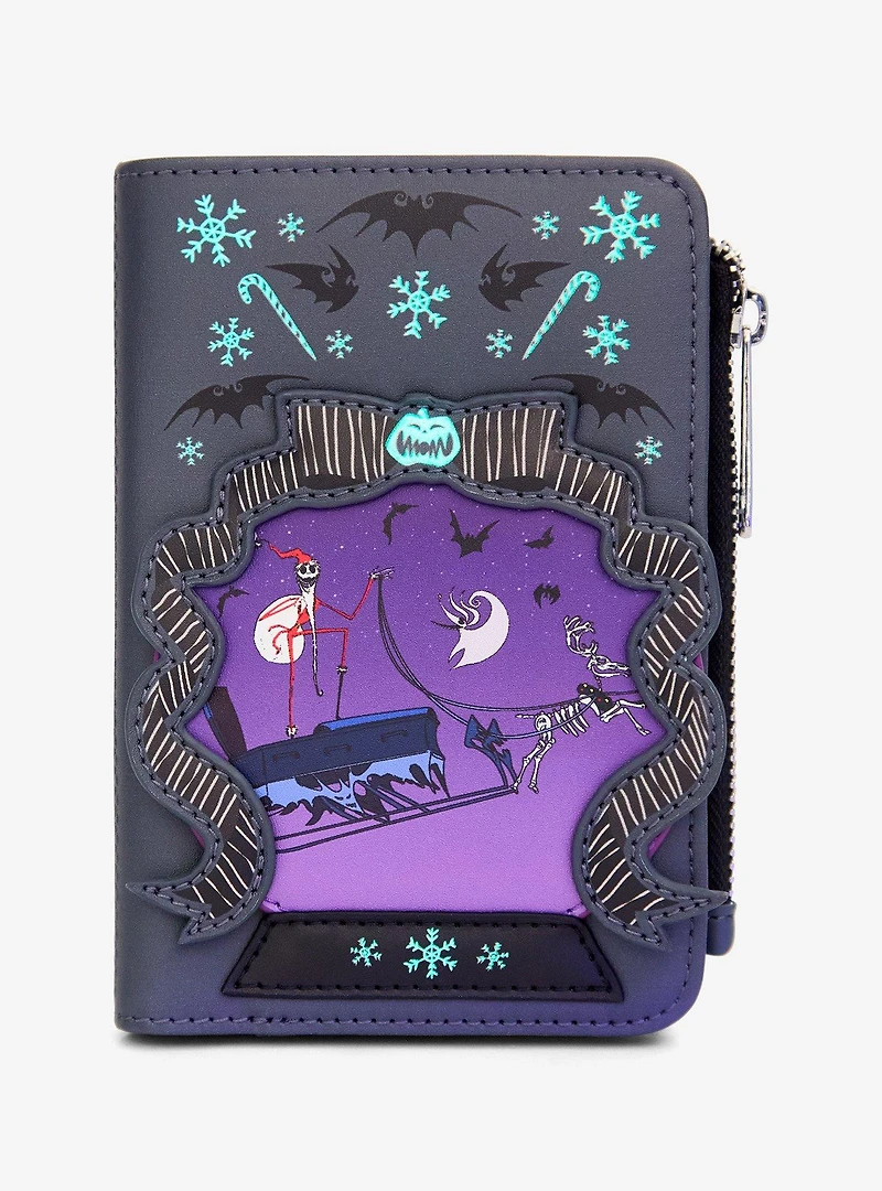 Loungefly Disney The Nightmare Before Christmas Sleigh Ride Glow-in-the-Dark Wallet - BoxLunch Exclusive